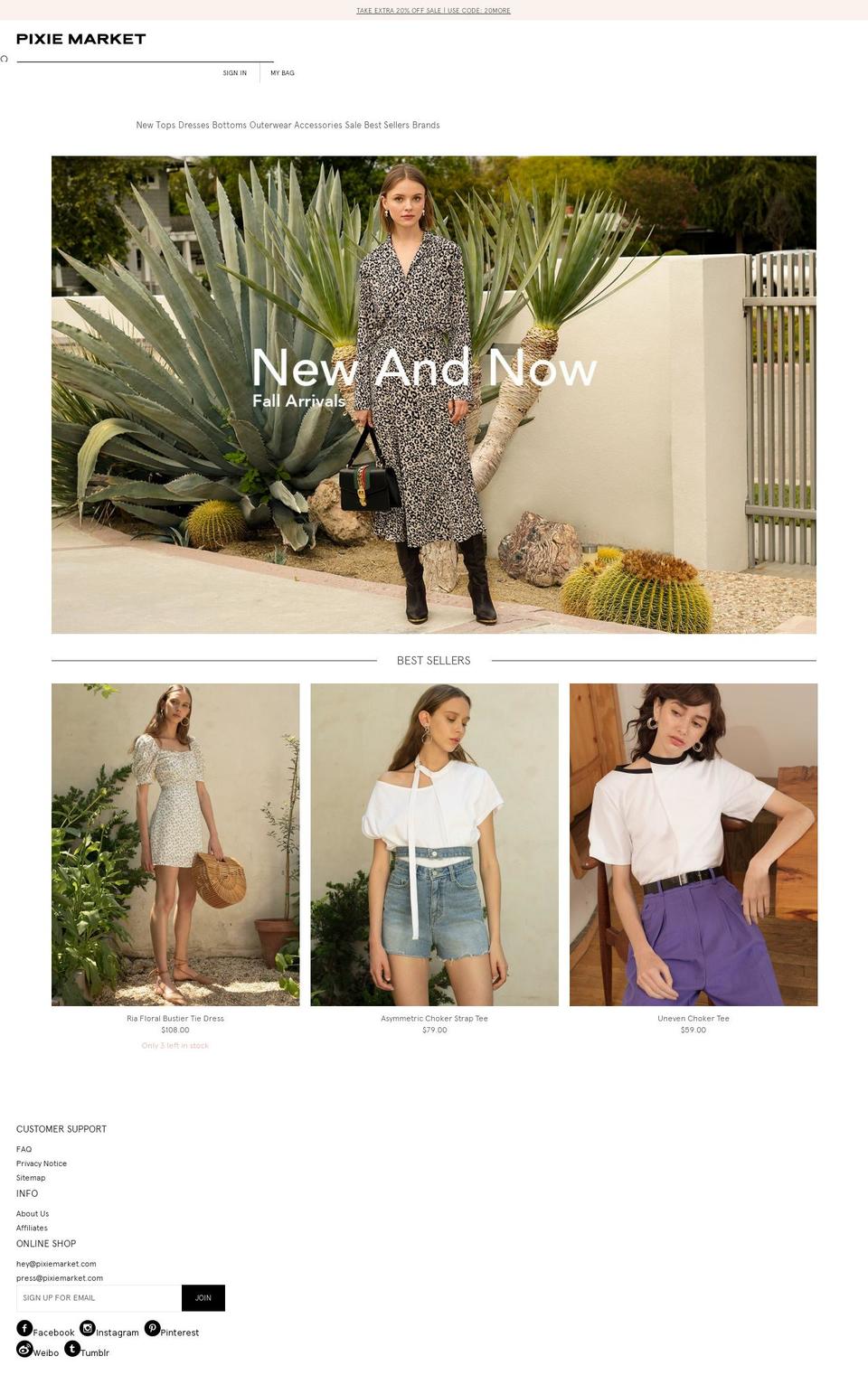 pixiemarket.myshopify.com shopify website screenshot