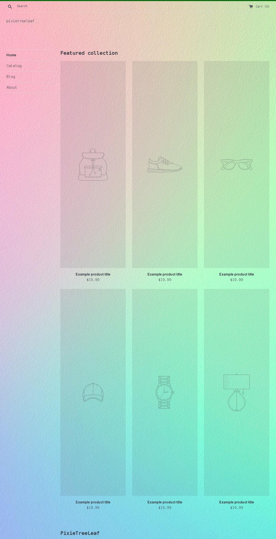 pixietreeleaf.com shopify website screenshot