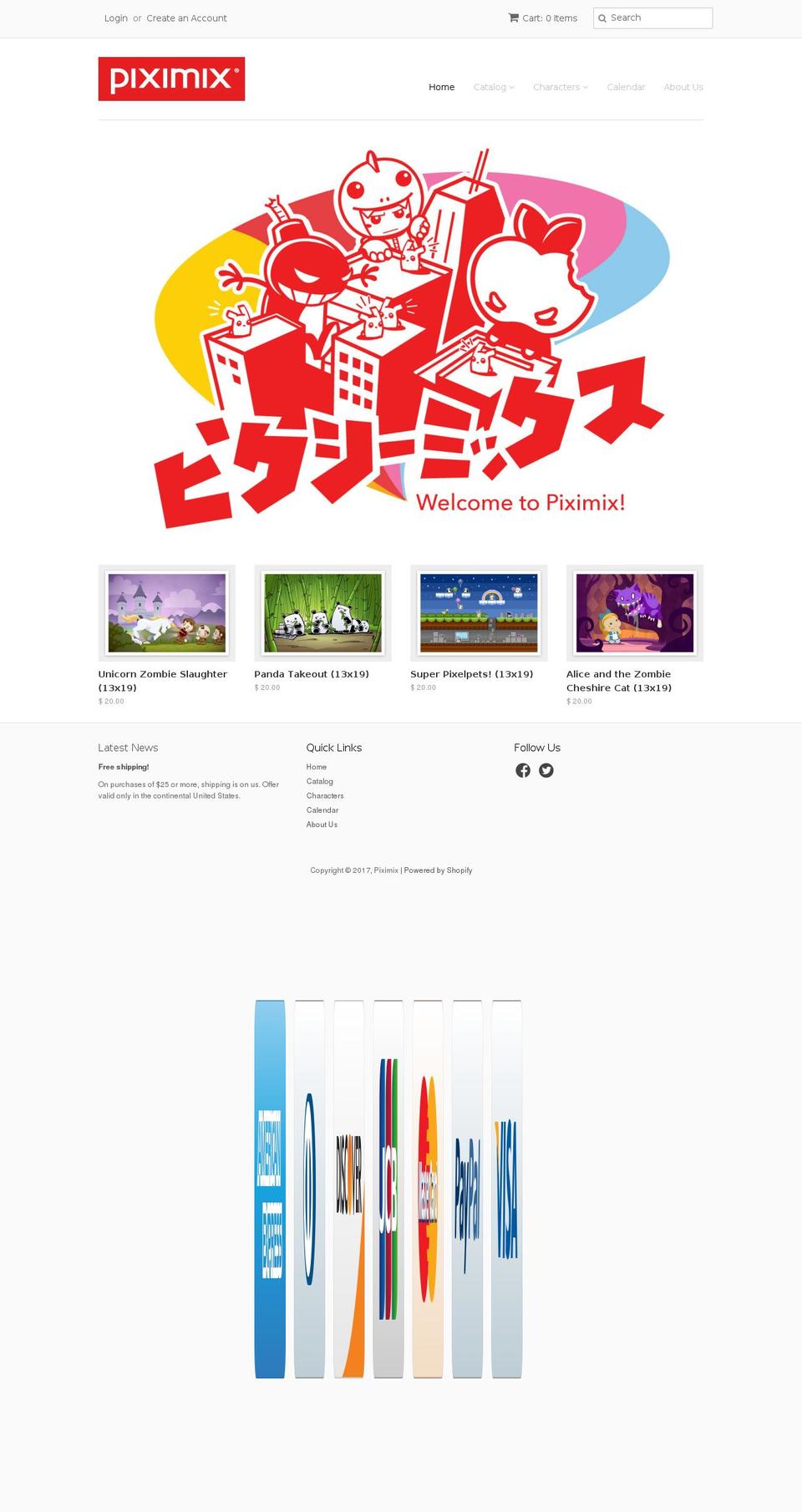 piximix.com shopify website screenshot