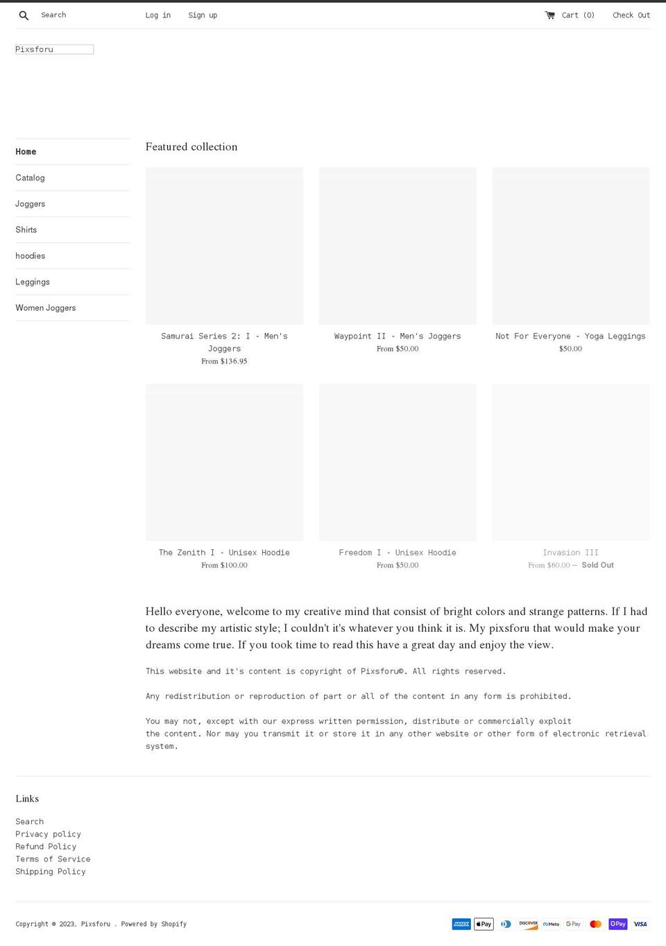 pixsforu.com shopify website screenshot