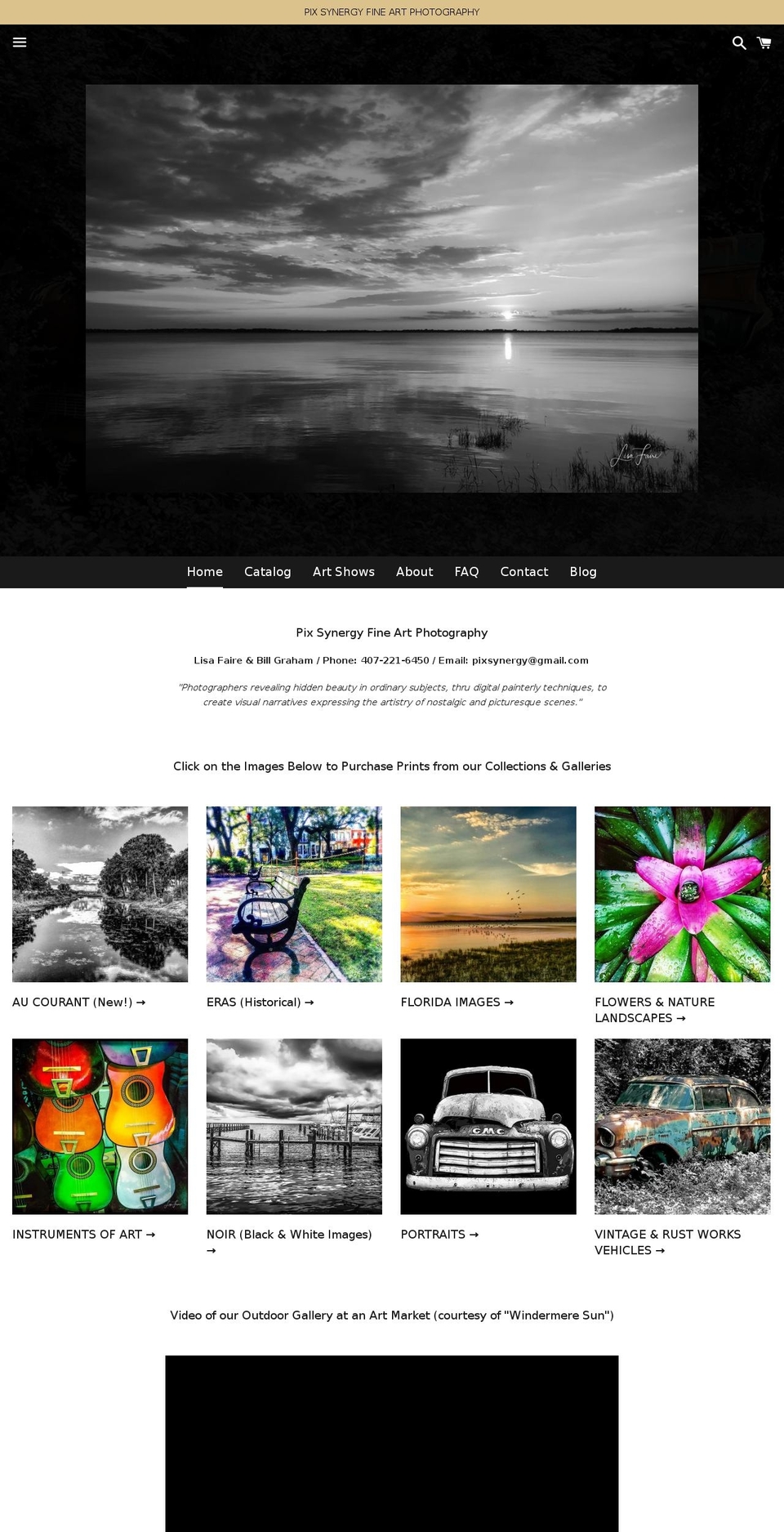 pixsynergy.com — Shopify storefront screenshot