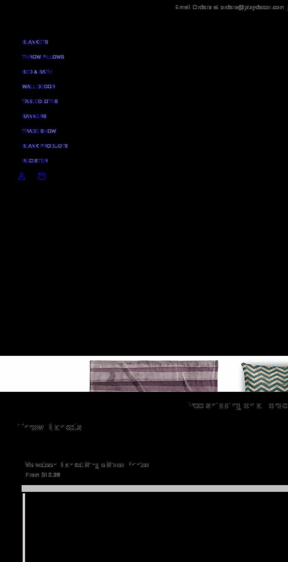 pixydecor.com shopify website screenshot