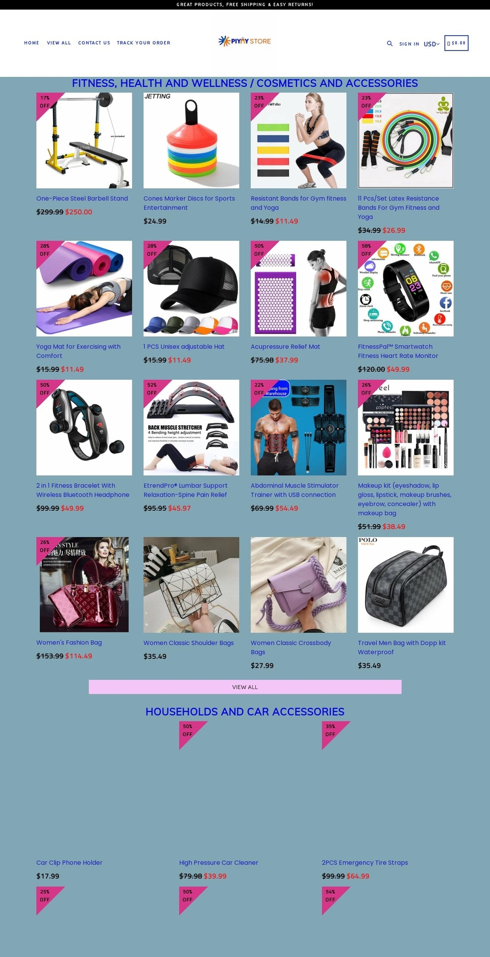 piyaystore.com shopify website screenshot