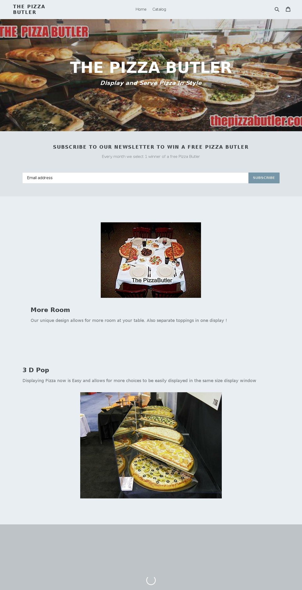 pizzadisplays.com — Shopify storefront screenshot