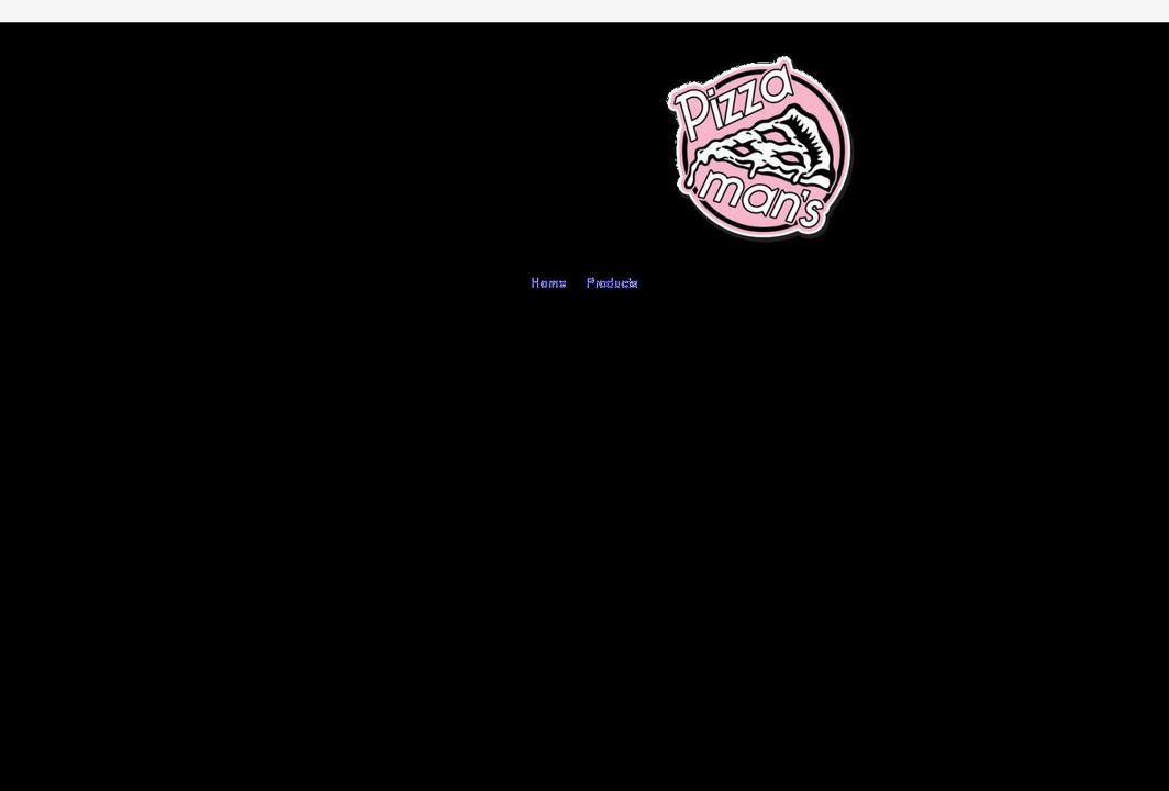 pizzamans.co.uk shopify website screenshot