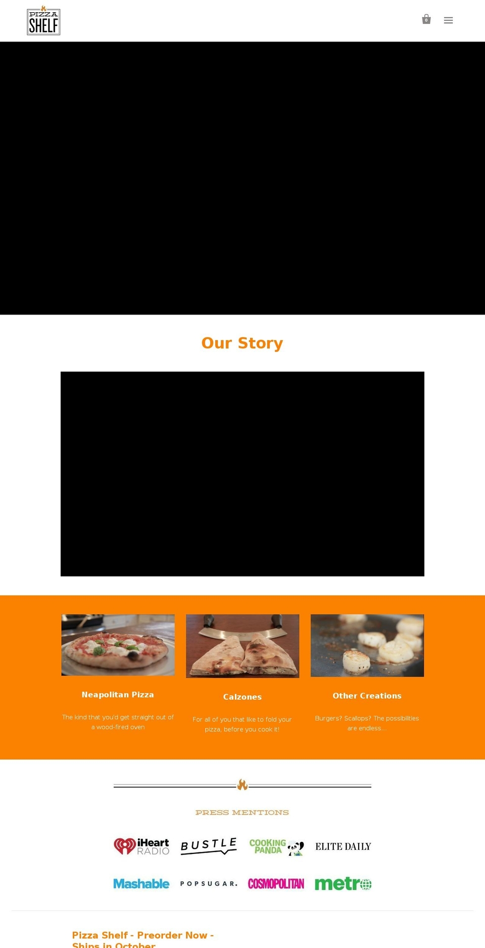 pizzashelf.com shopify website screenshot