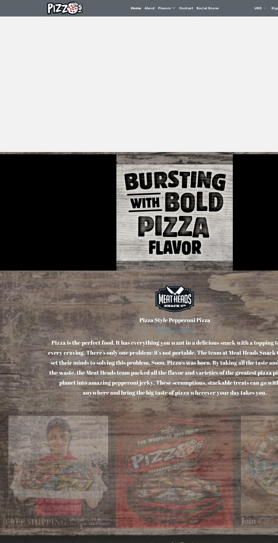pizzos.com — Shopify storefront screenshot