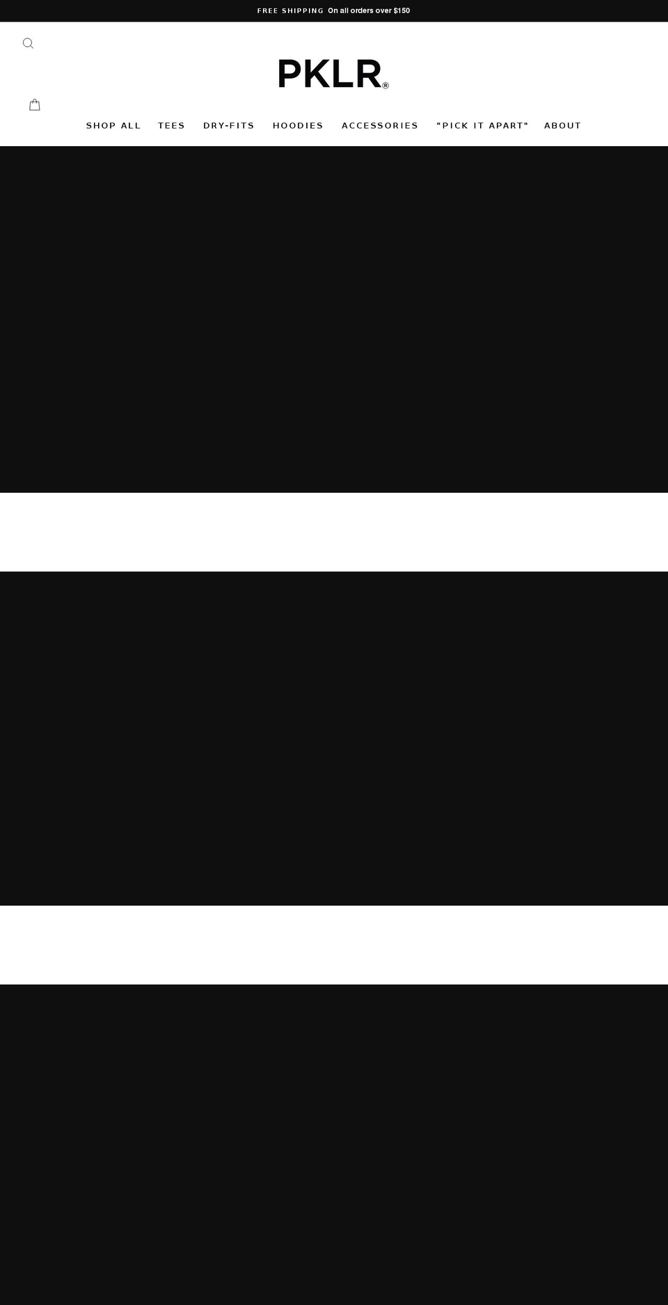 pklrsport.com shopify website screenshot