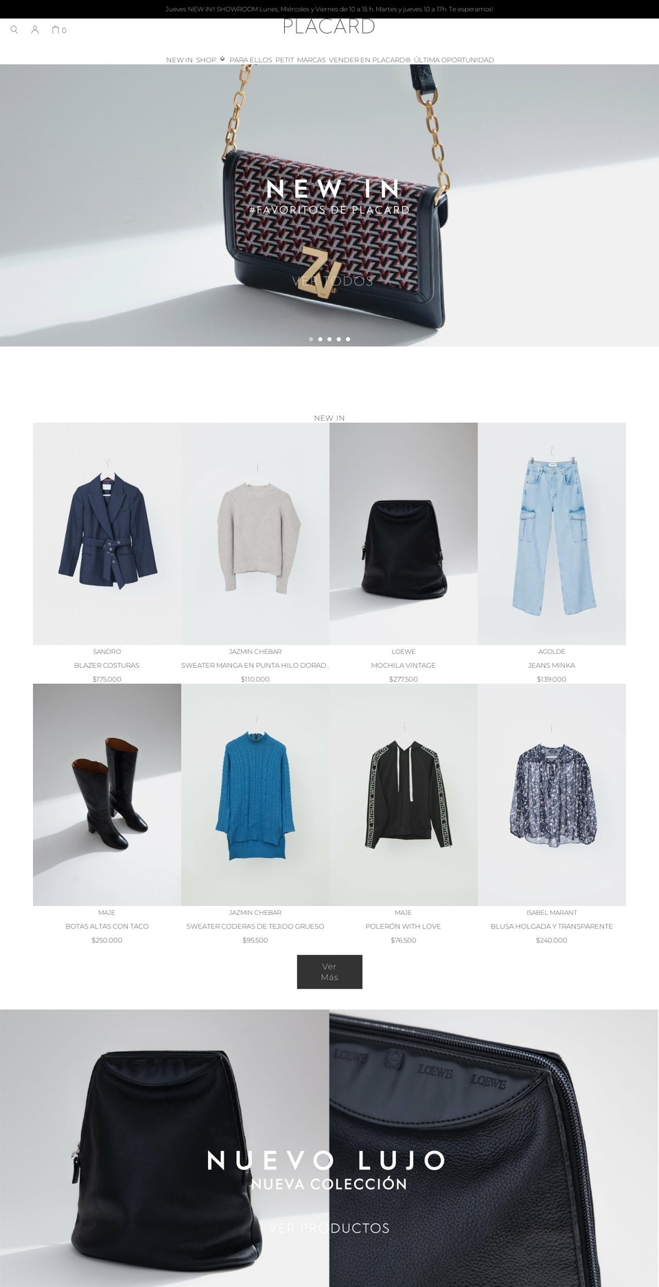 placard.cl shopify website screenshot