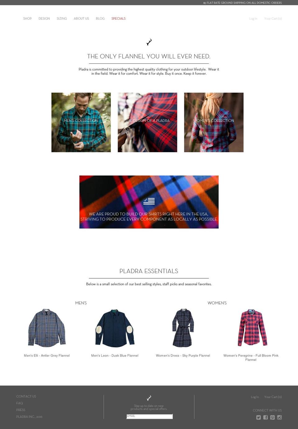 pladra.com shopify website screenshot