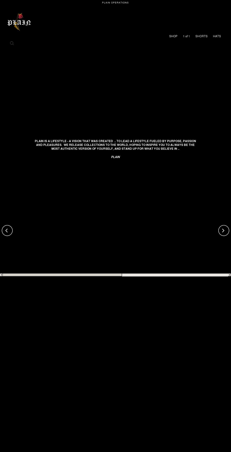 plainoperations.com shopify website screenshot