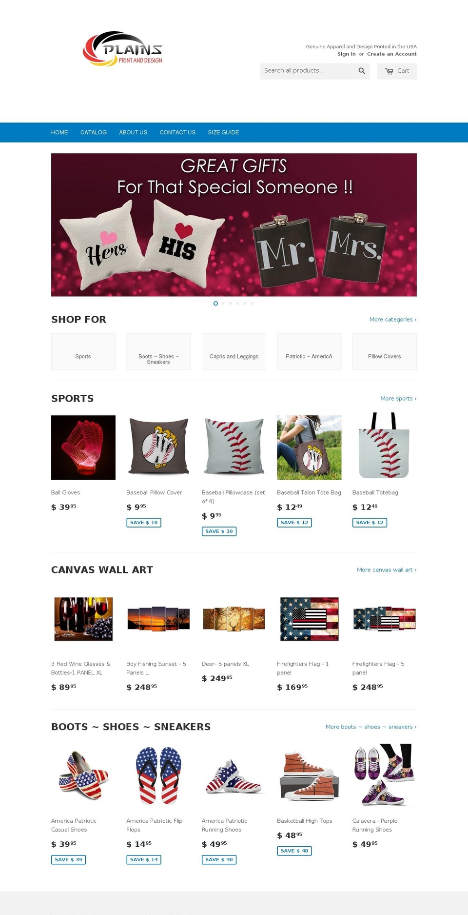 trexify-standard-theme Shopify theme site example plainsprintanddesign.net