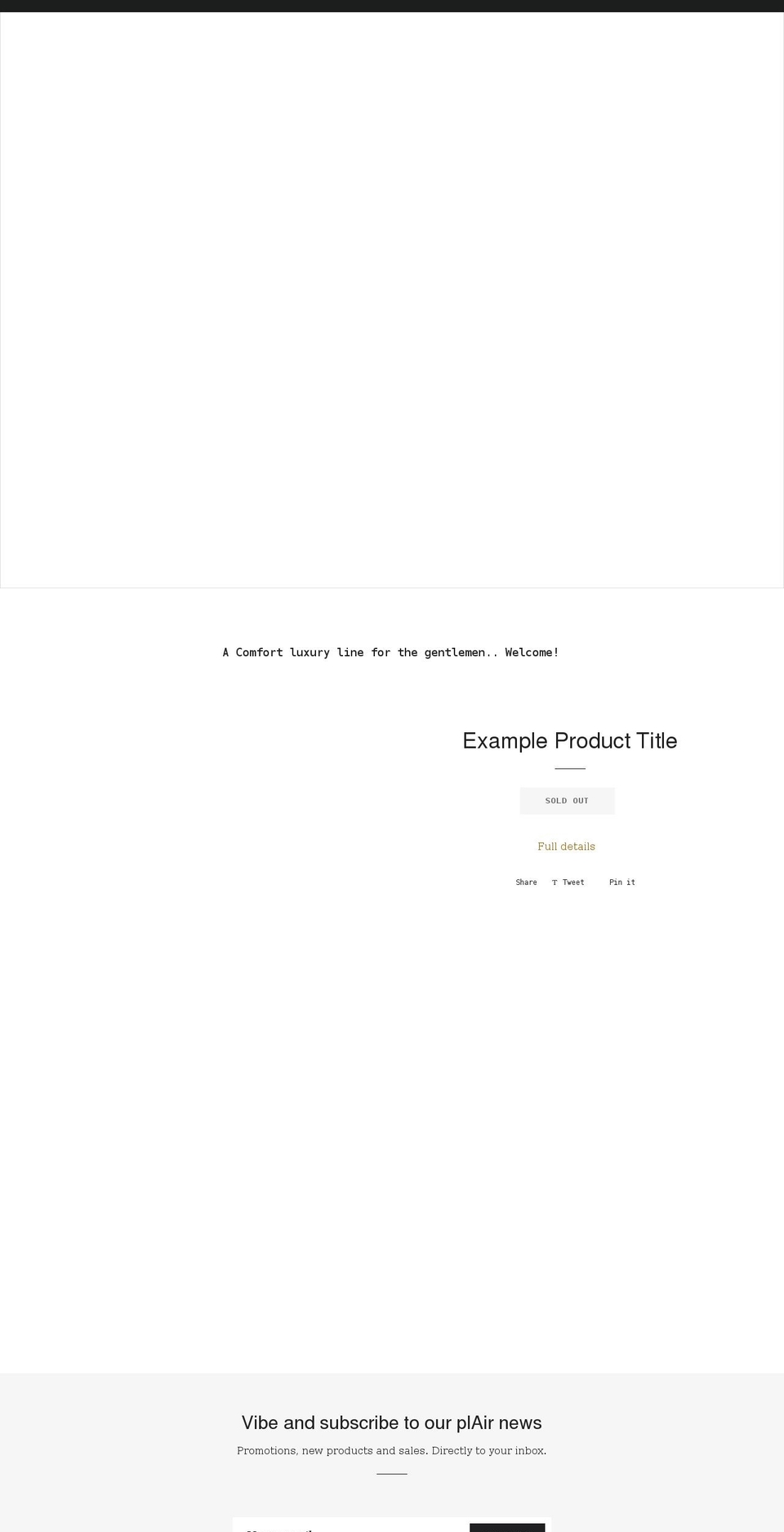 plairemporium.com shopify website screenshot