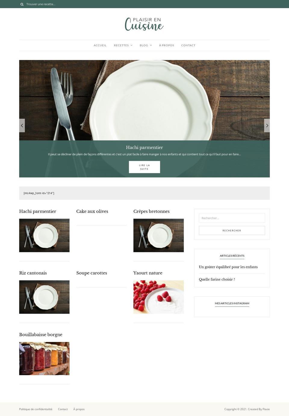 plaisirencuisine.com — Shopify storefront screenshot