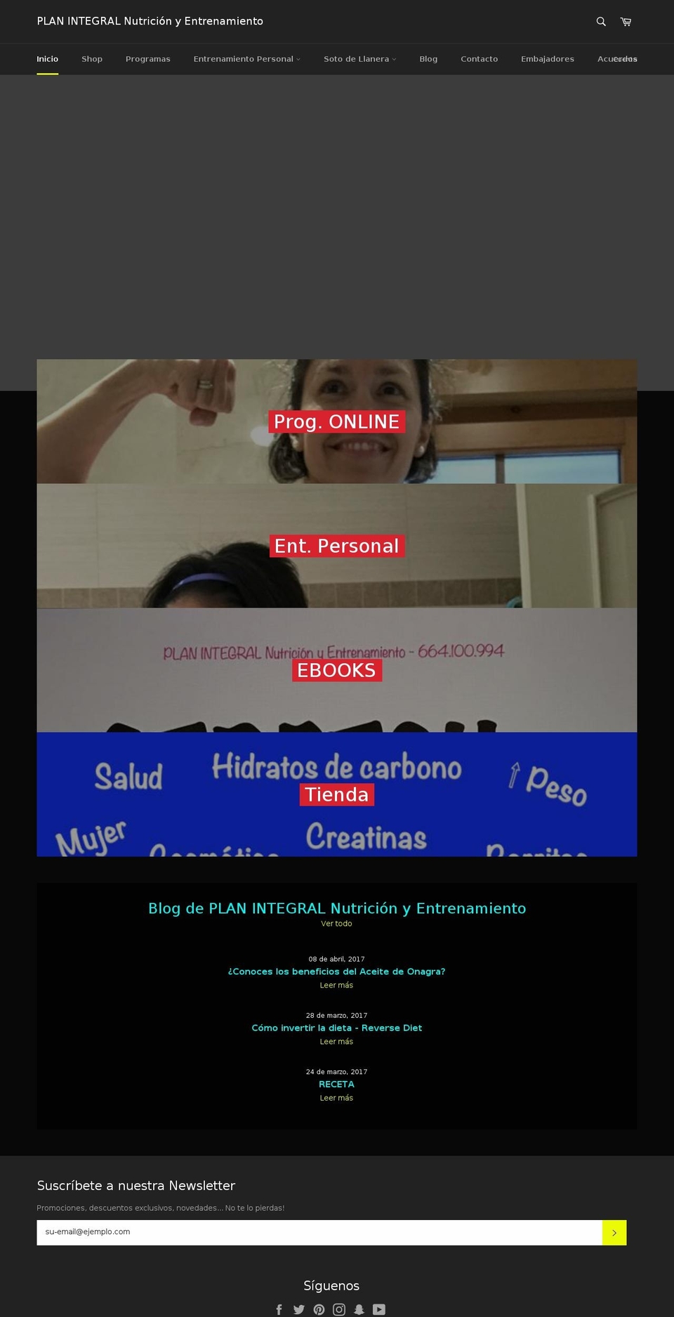 plan-integral.com shopify website screenshot