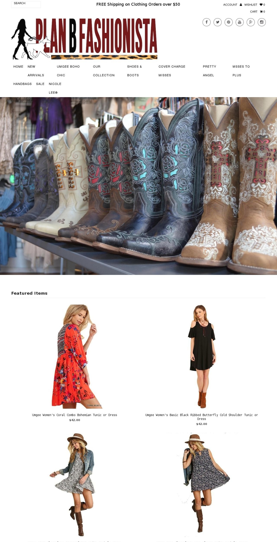 planbfashions.com shopify website screenshot