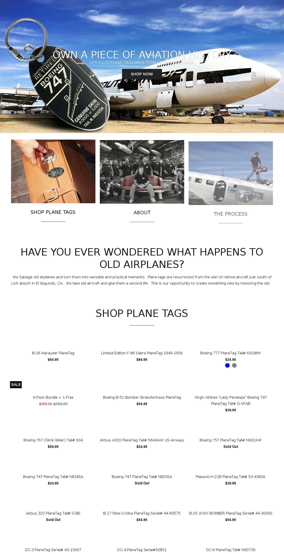 planetags.com shopify website screenshot