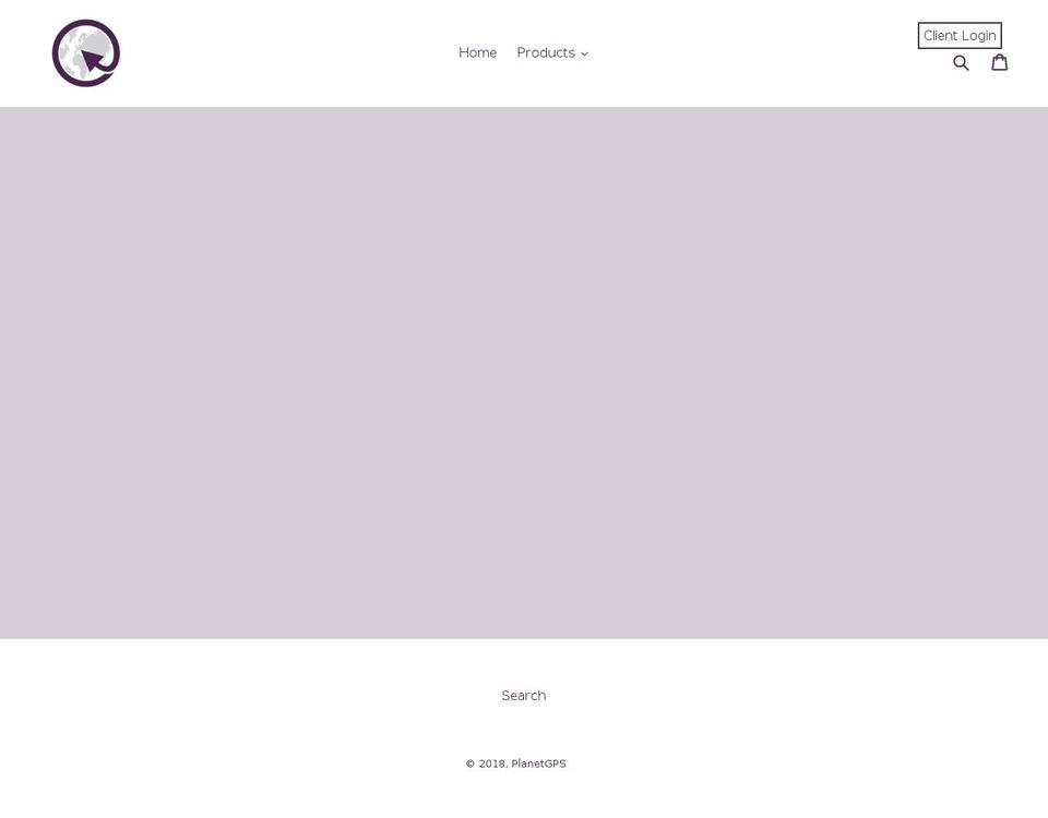 planetgps.com shopify website screenshot
