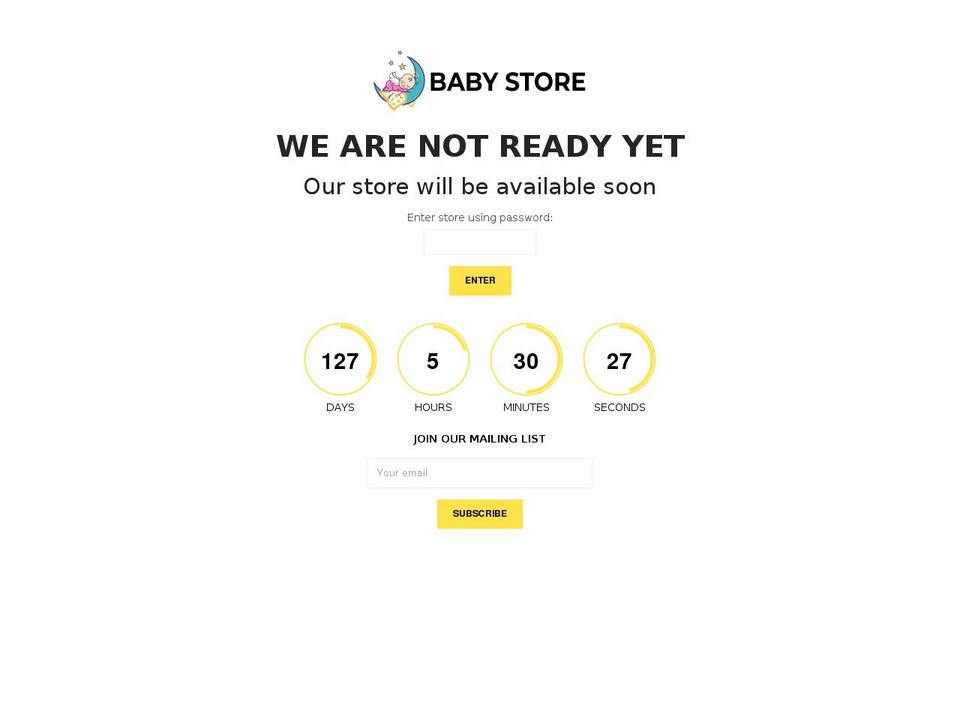 Baby clothing theme Shopify theme site example planetimagination.com