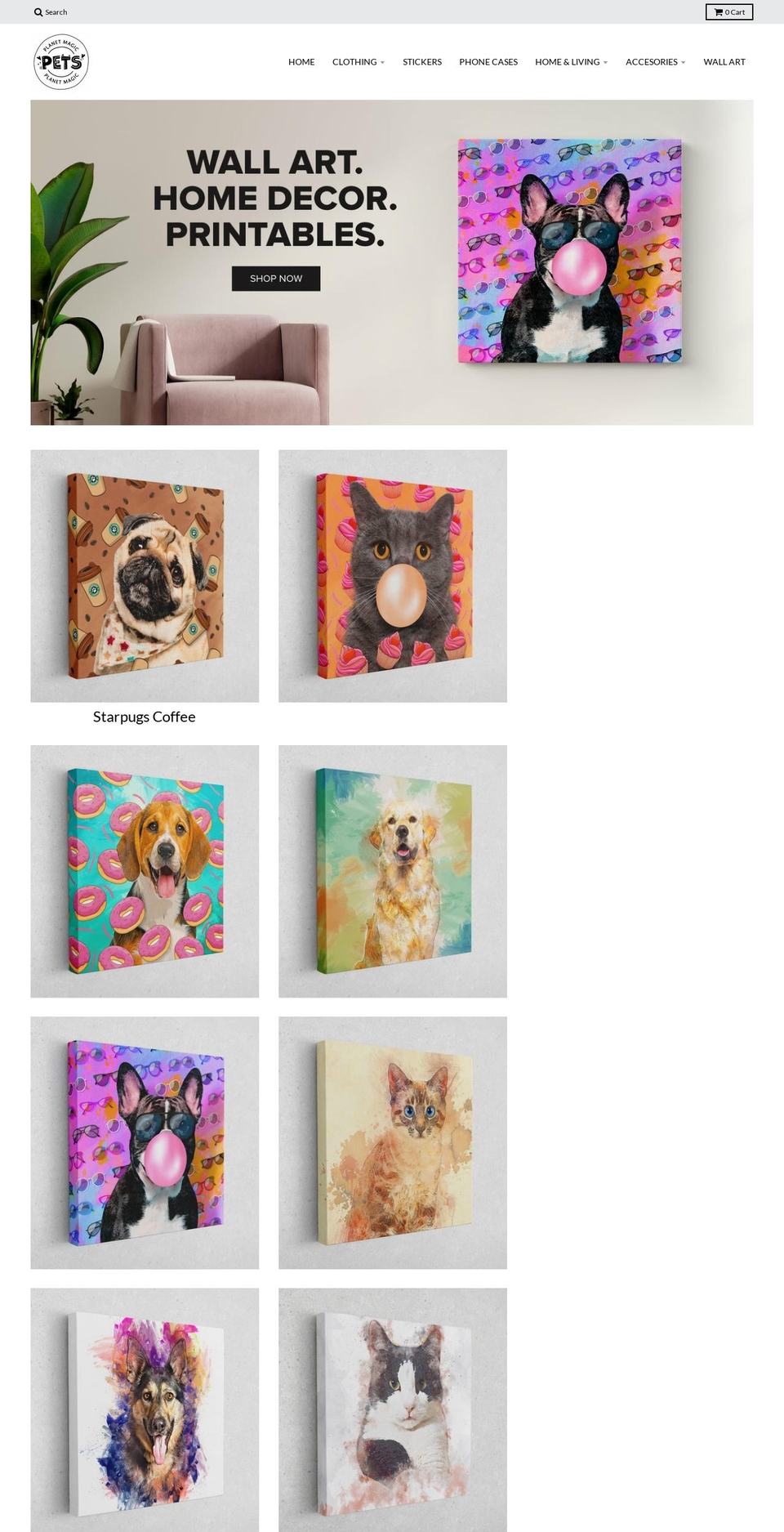 planetmagicpets.com shopify website screenshot
