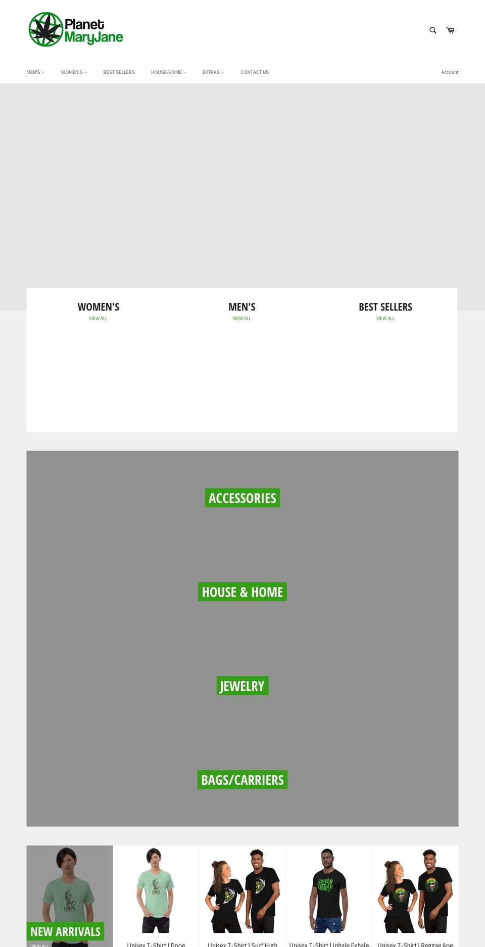 planetmaryjanestore.com — Shopify storefront screenshot