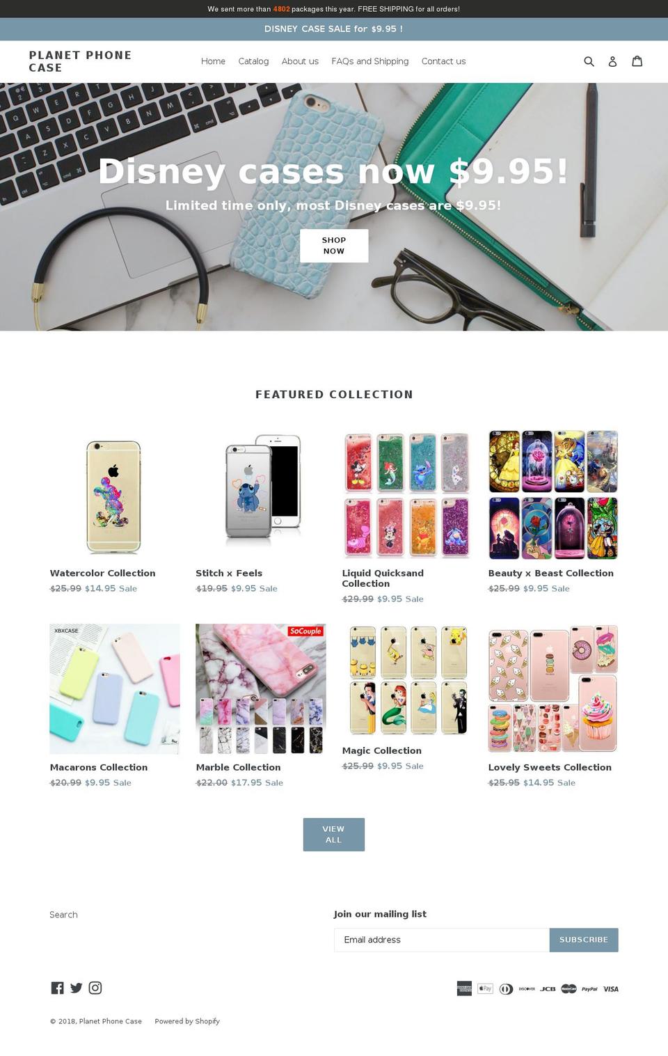 planetphonecase.com — Shopify storefront screenshot