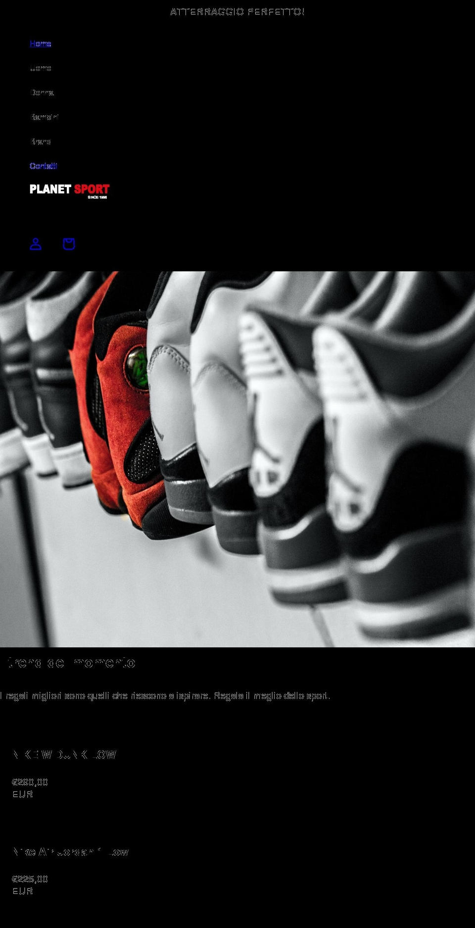 planetsportitalia.com shopify website screenshot