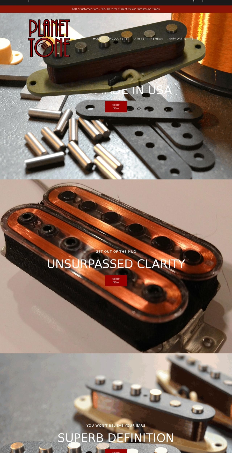 planettone.com shopify website screenshot