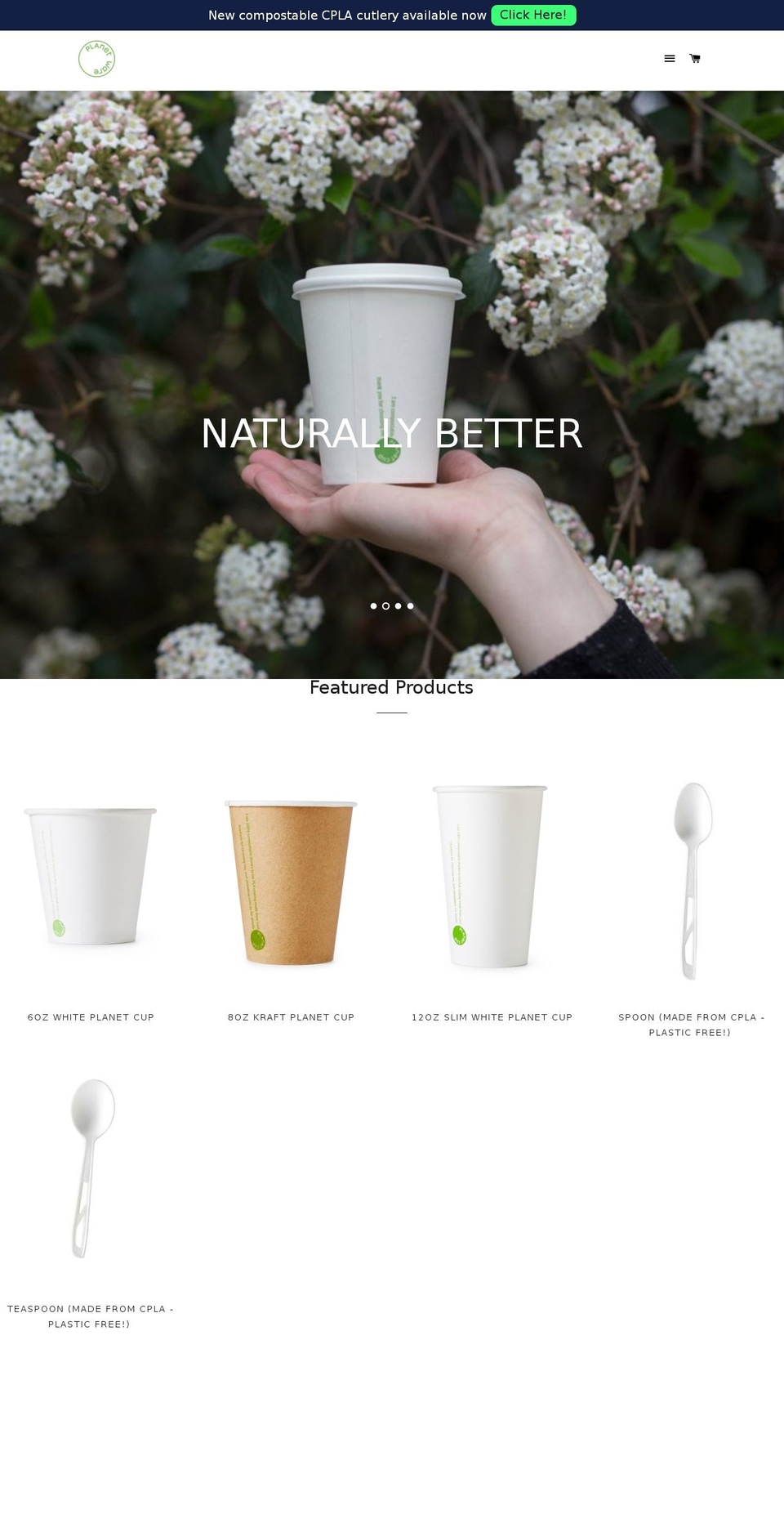 planetwareusa.com — Shopify storefront screenshot