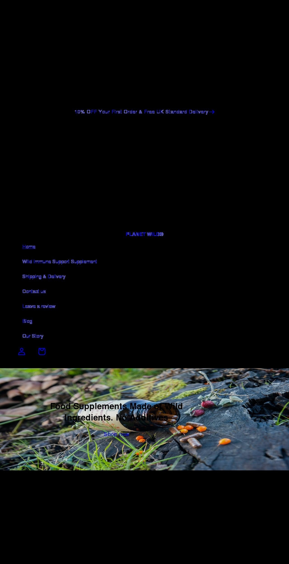planetwild.co.uk shopify website screenshot