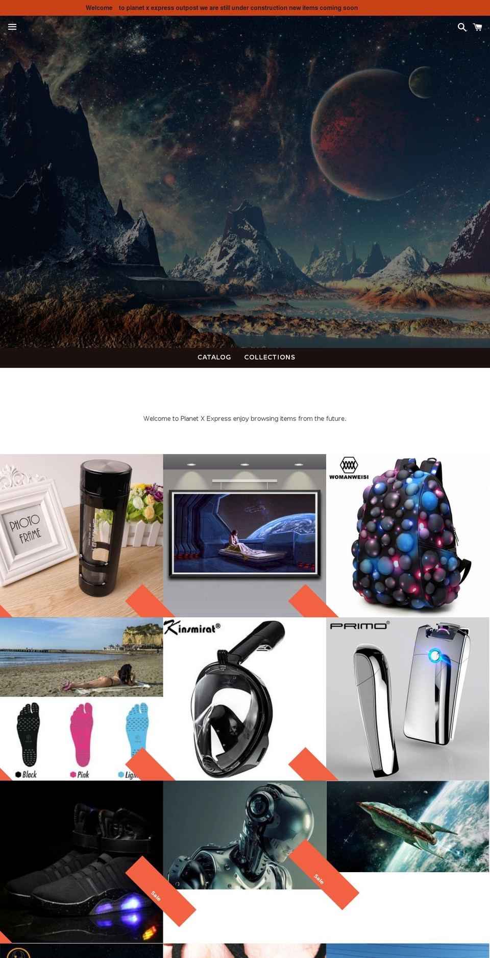 planetxexpress.com — Shopify storefront screenshot