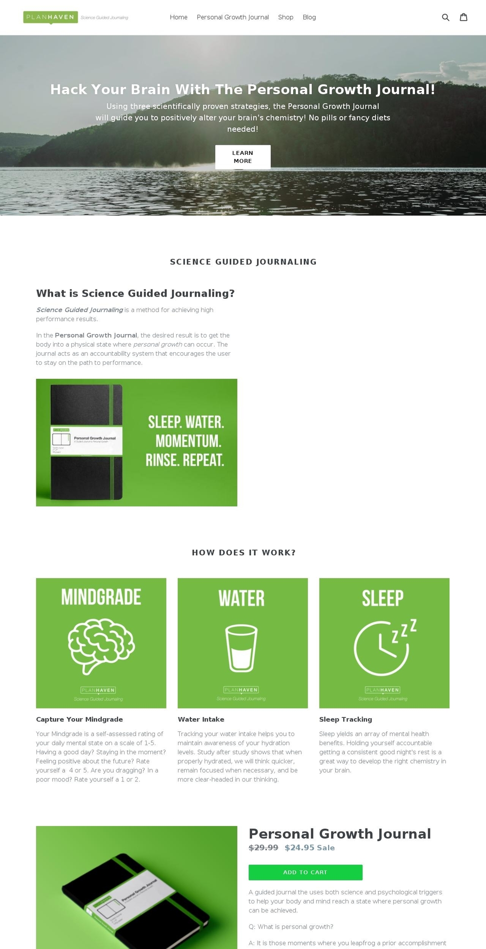 planhaven.com — Shopify storefront screenshot