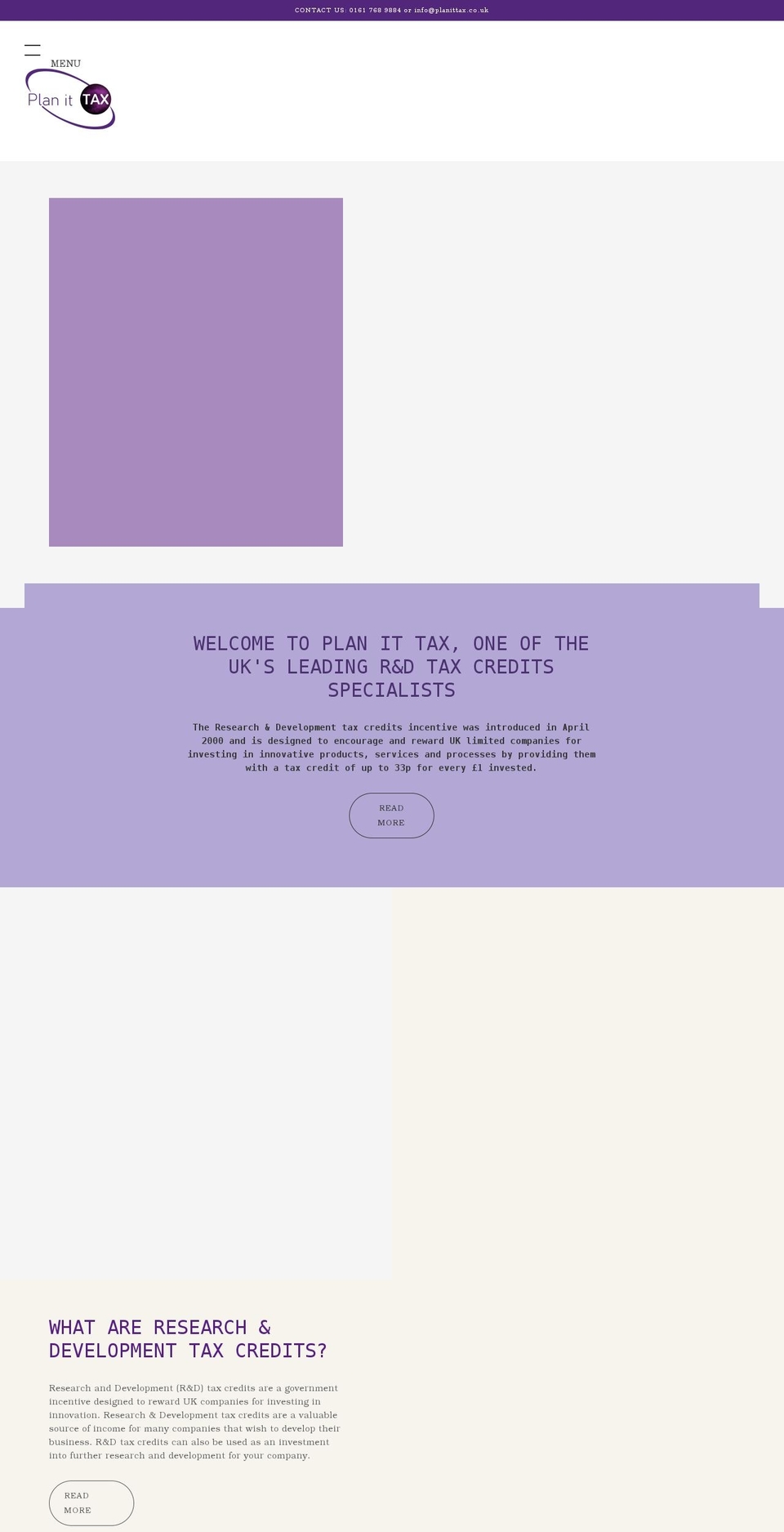 planittax.co.uk shopify website screenshot