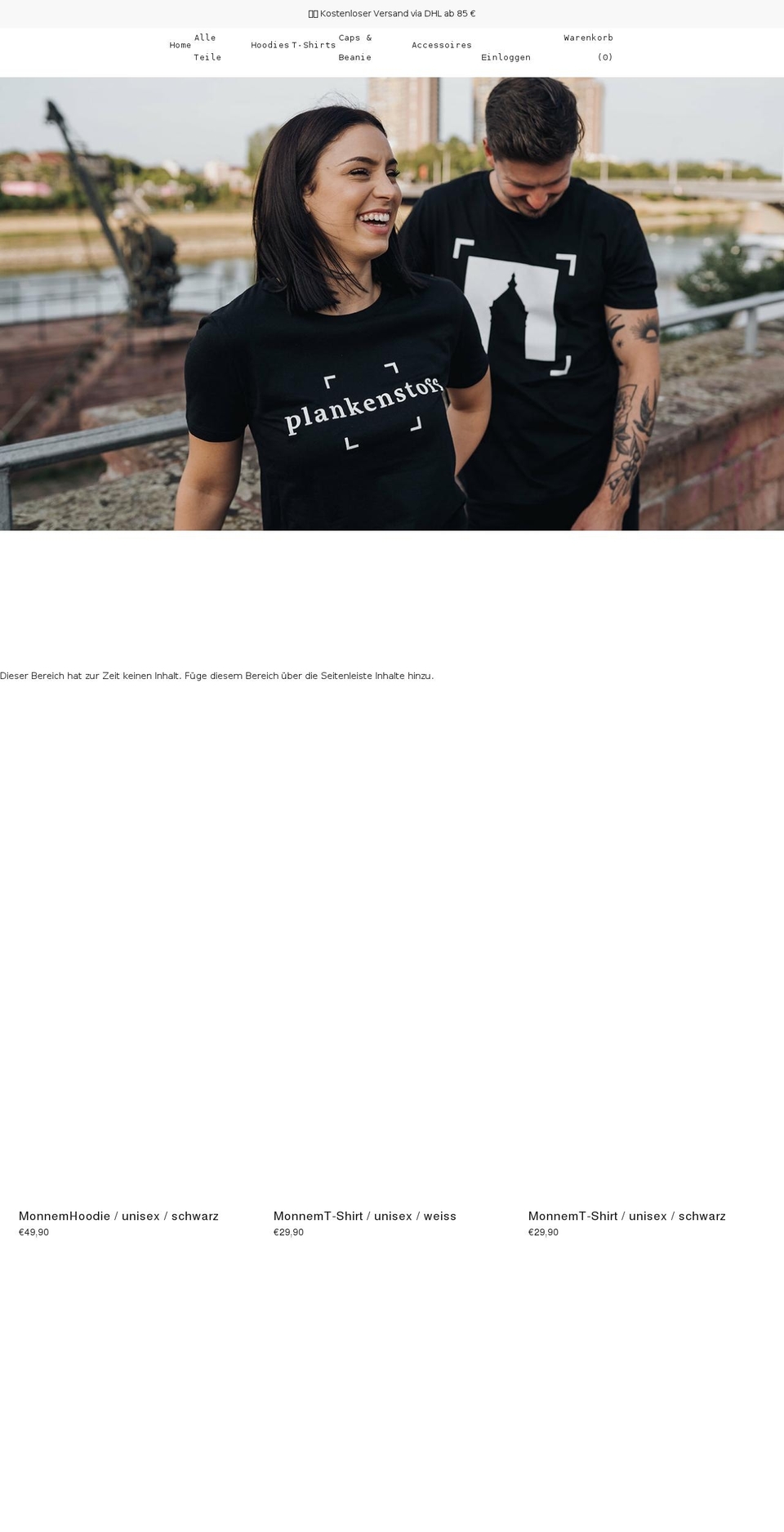 plankenstoff.de shopify website screenshot