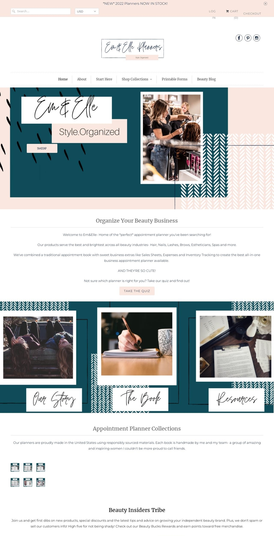 planlikeabossplanner.com — Shopify storefront screenshot