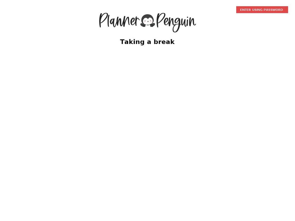 plannerpenguin.com shopify website screenshot
