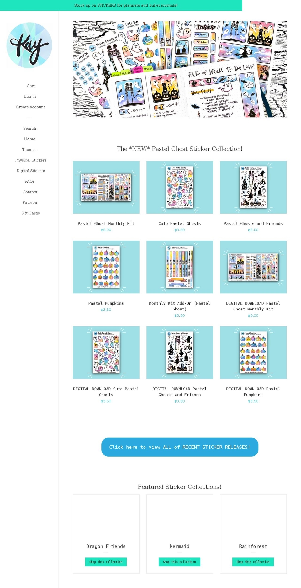 planningwithkayshop.com — Shopify storefront screenshot