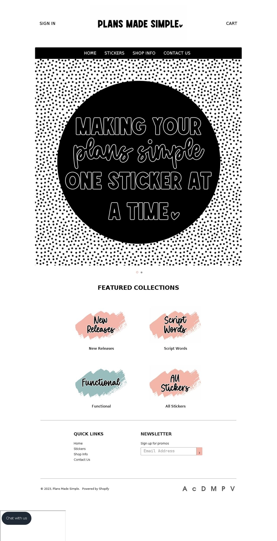 plans-made-simple.com shopify website screenshot