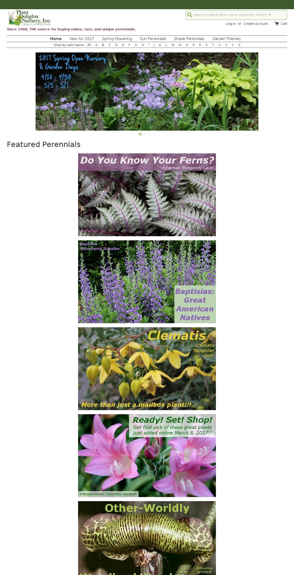 plant-delights-nursery.myshopify.com shopify website screenshot