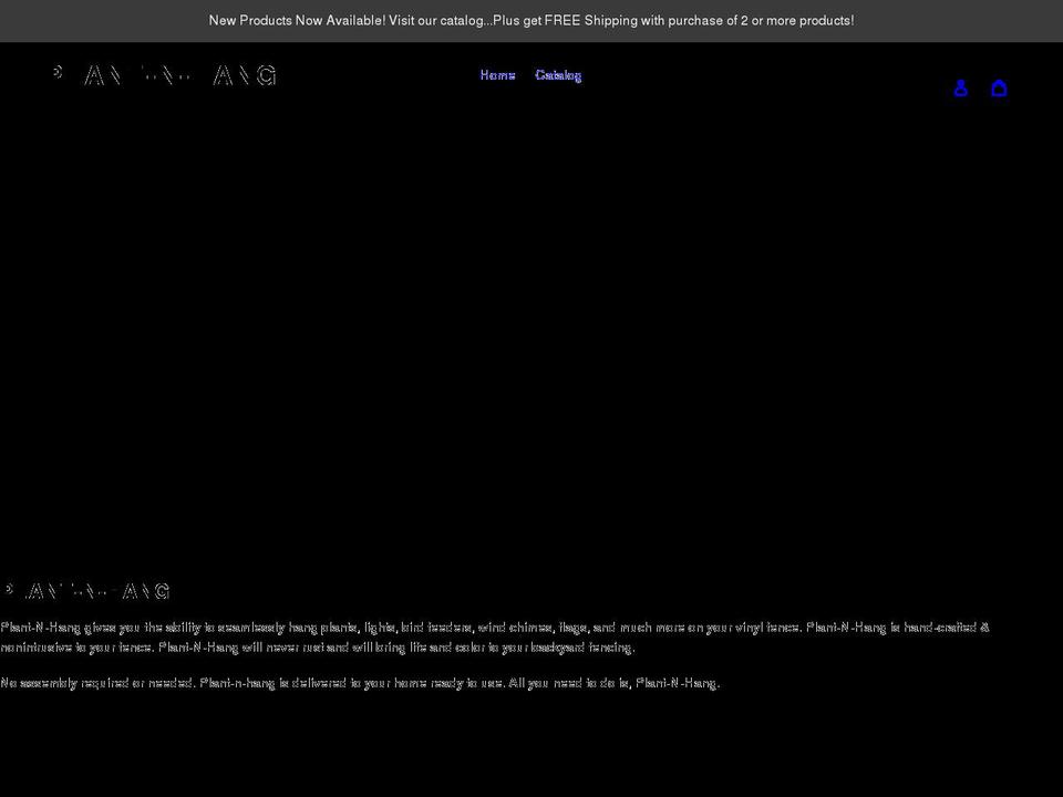 plant-n-hang.com shopify website screenshot