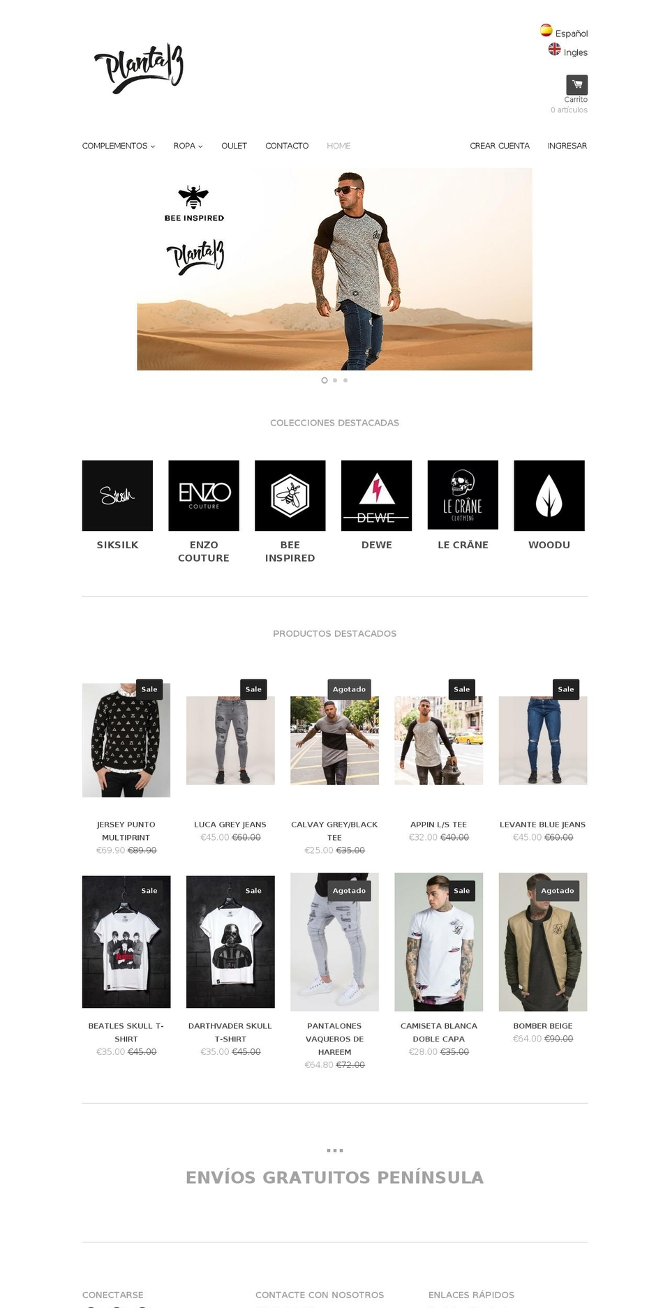 planta13.com shopify website screenshot