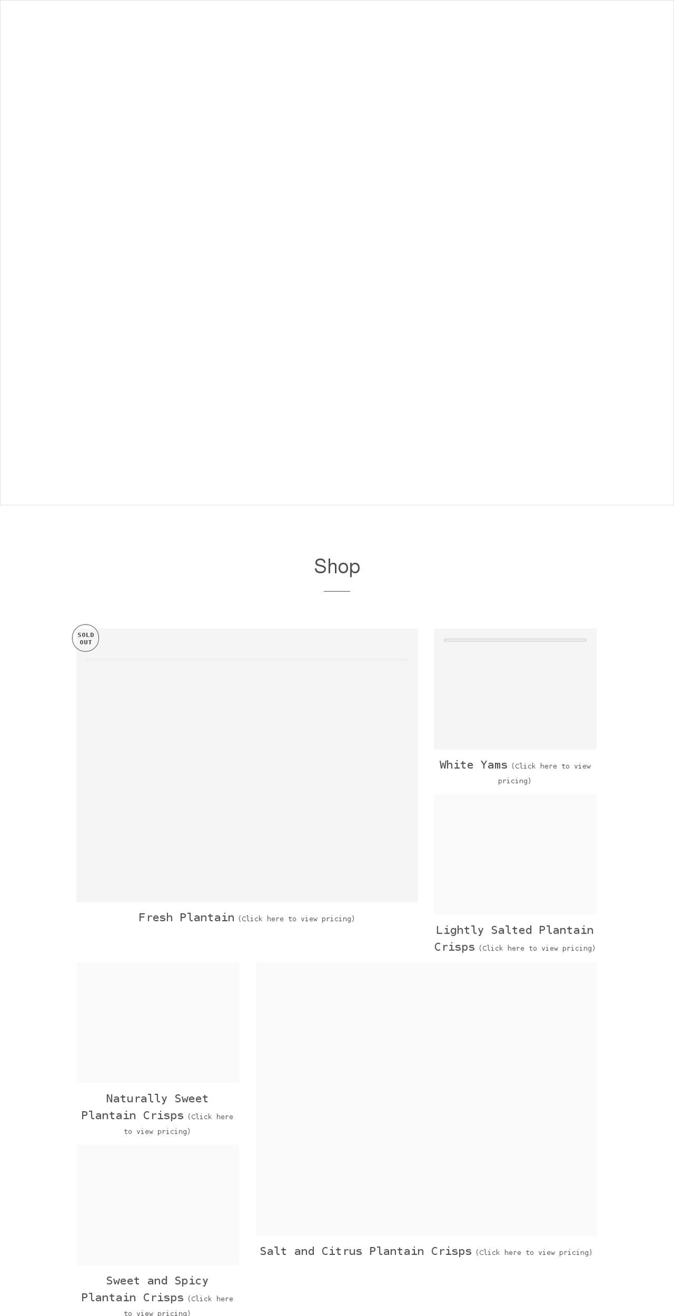 plantain.co.za shopify website screenshot