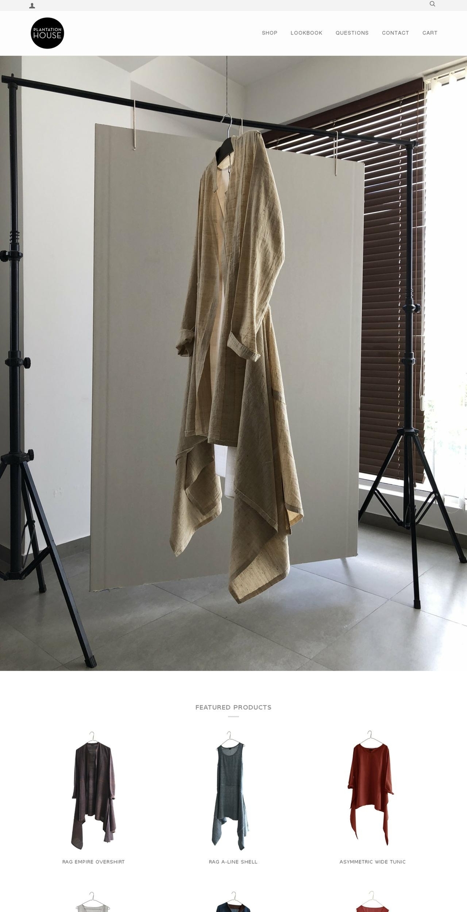 plantationhouseindia.com — Shopify storefront screenshot