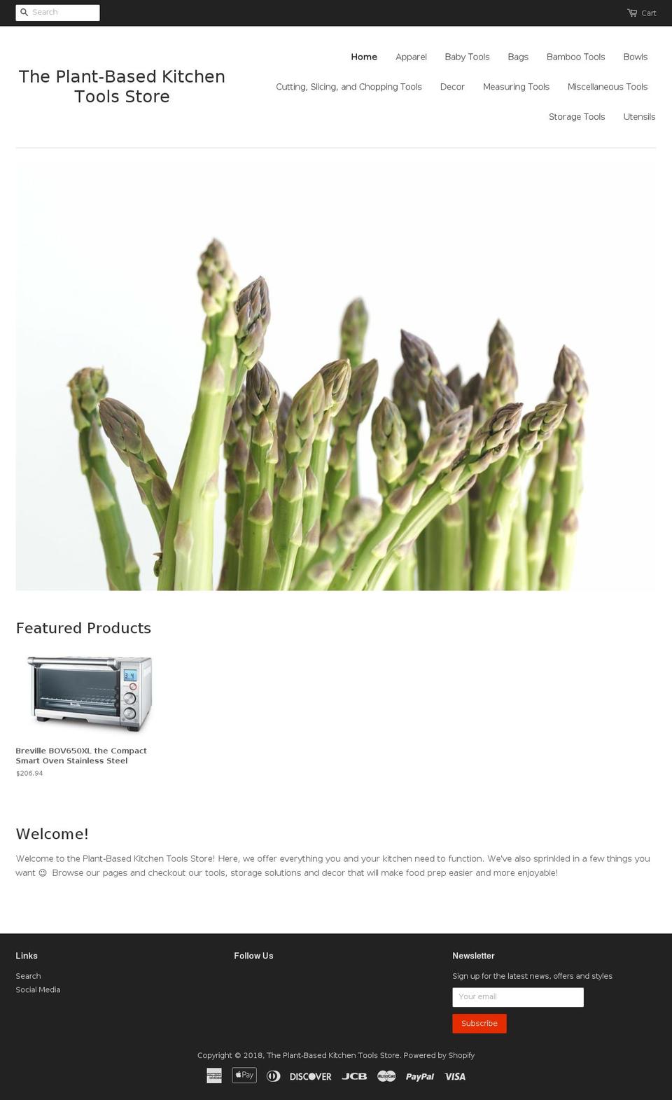 plantbasedkitchentoolsstore.com — Shopify storefront screenshot