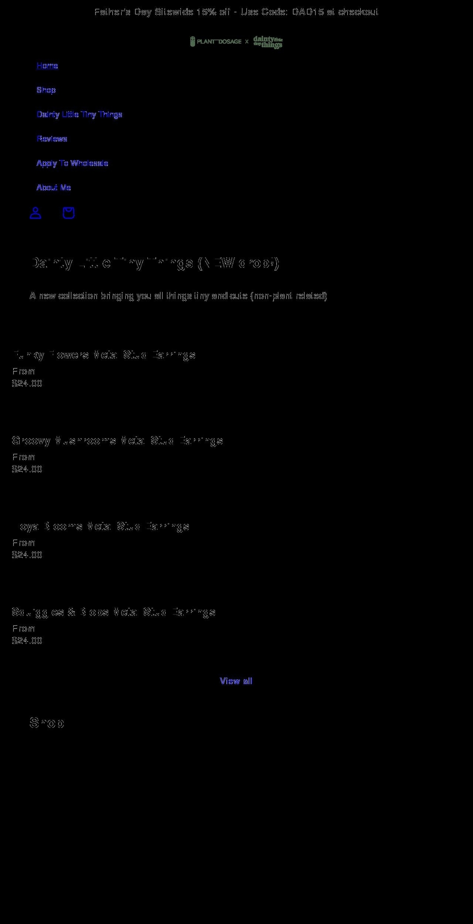 plantdosage.com shopify website screenshot