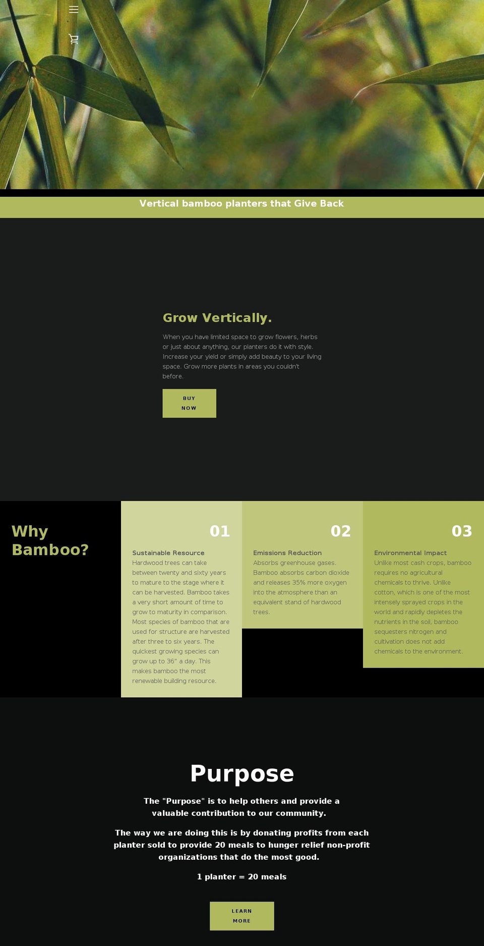 planterswithapurpose.com shopify website screenshot