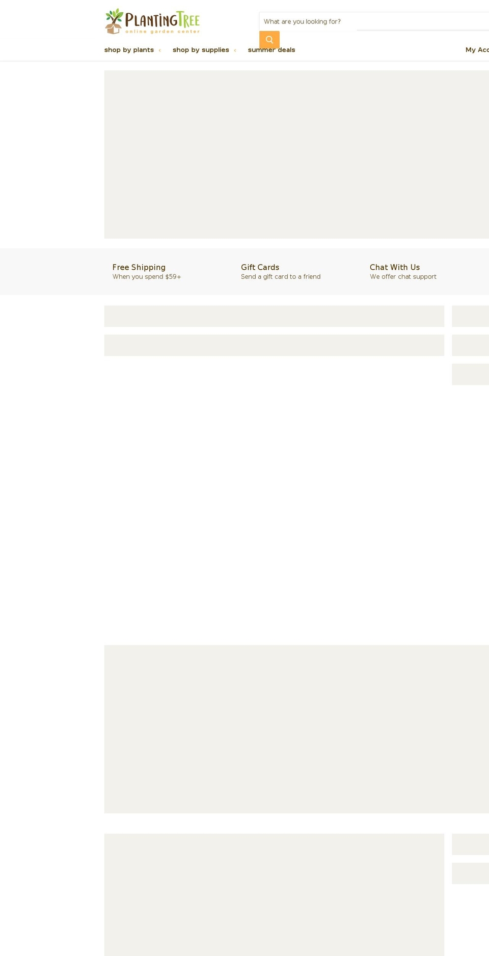 plantingtree.com — Shopify storefront screenshot