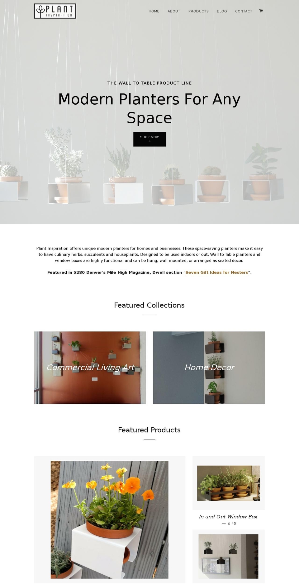 plantinspiration.net shopify website screenshot