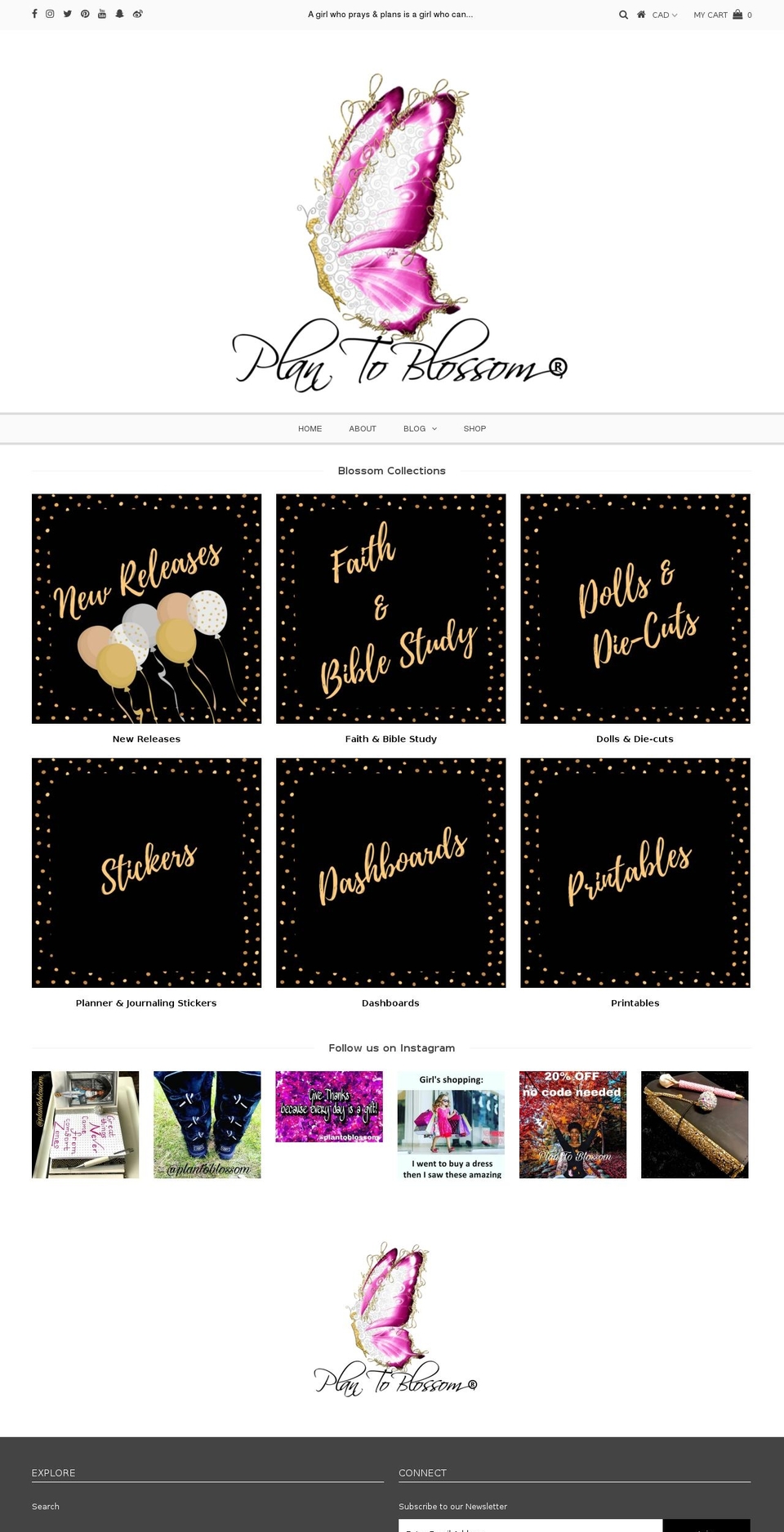 plantoblossom.com — Shopify storefront screenshot