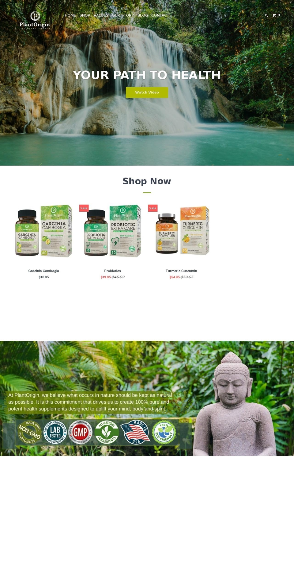 plantorigin.com shopify website screenshot